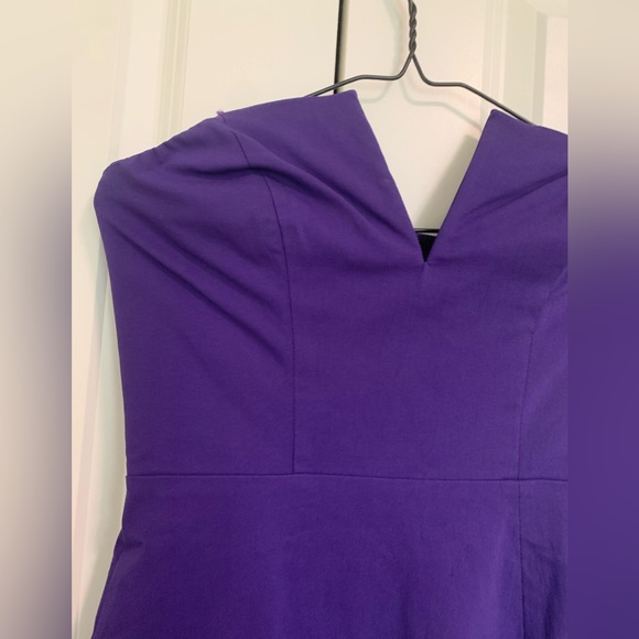Guess purple strapless mini dress size US4 - Picture 2 of 9